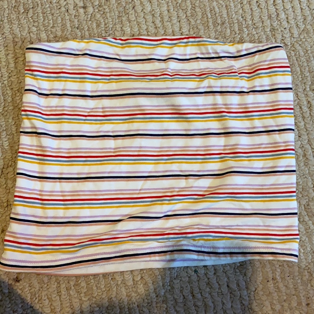 American Eagle rainbow striped tube top!